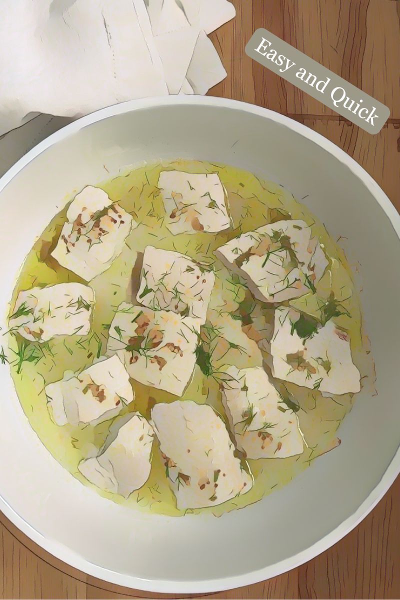 Fish with Fennel Fern and Seeded Mustard