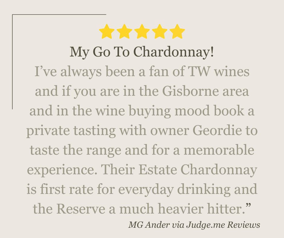Customer Review for The Wine List of TW Estate Chardonnay