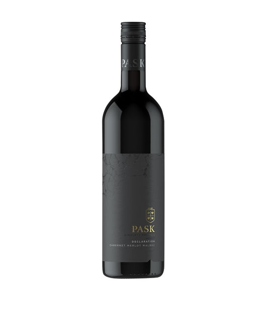 The Fabulous Pask Declaration Cabernet Merlot Malbec. Dark and moody on The Wine List NZ